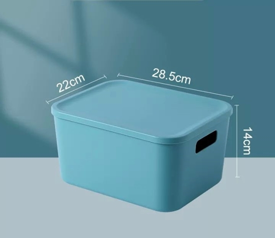 صورة Storage box with Lid - 28.5 x 22 x 14 Cm