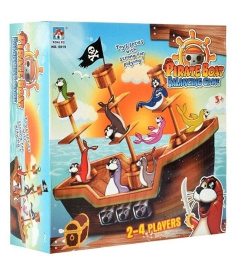 صورة Pirate Boat Balancing Game - 26.5 x 26.5 x 8.5 Cm
