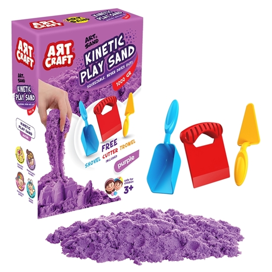 Picture of Art Craft - Kinetic Play Sand Purple,1KG - 15 x 22.2 x 5.8 Cm