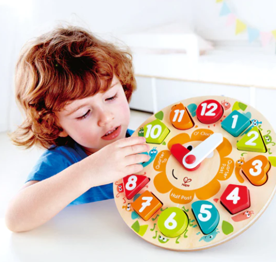 Picture of Hape - Chunky Clock Puzzle - 24.3 x 24.3 x 3.5 Cm
