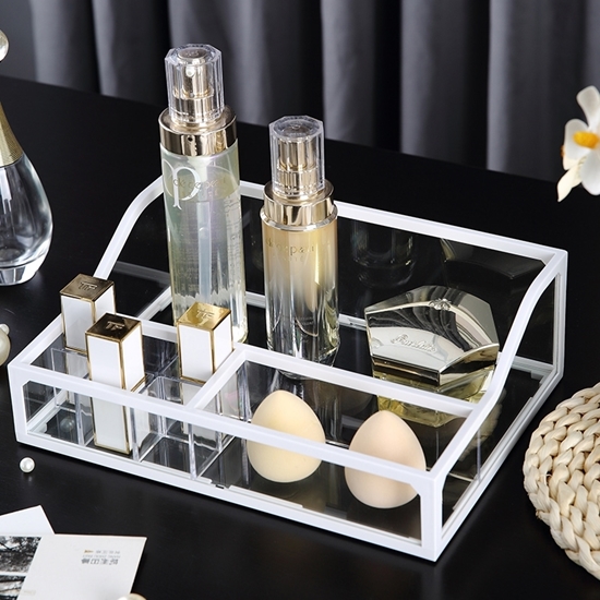 Picture of Glass Makeup Organizer - 25.8 x 18.8 x 8.5 Cm