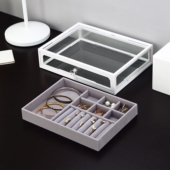 Picture of Glass Makeup Organizer - 25.8 x 18.8 x 6.1 Cm