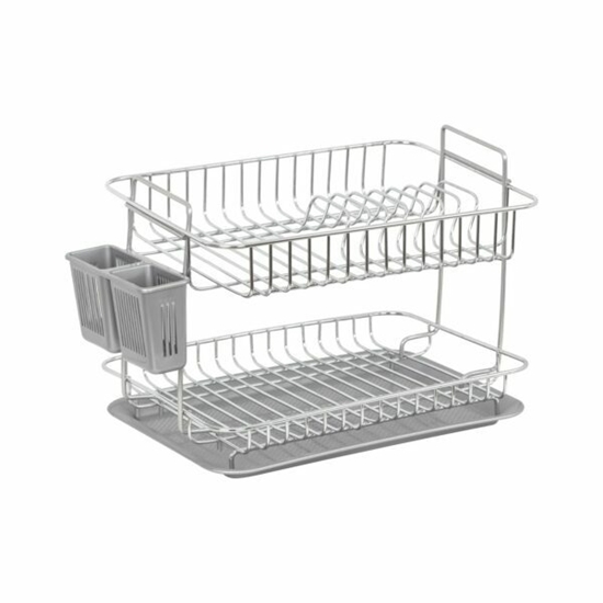 Picture of Double Tier Dish Rack Drainer - 42 x 27.5 x 28 Cm