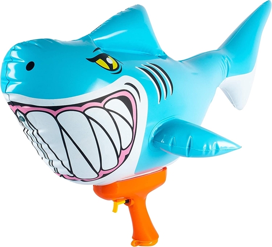 صورة Inflatable Shark Water Blaster Pool Toy‎ - 60.96 x 33.02 x 24.13 Cm
