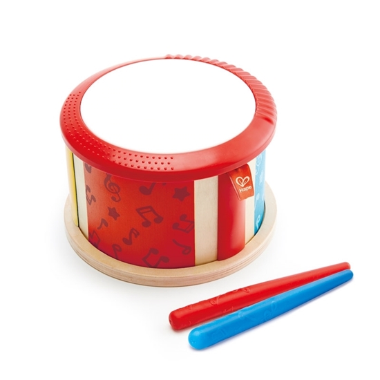 Picture of Hape - Double-Sided Drum, 12+m - 18.1 x 19.2 x 12.3 Cm