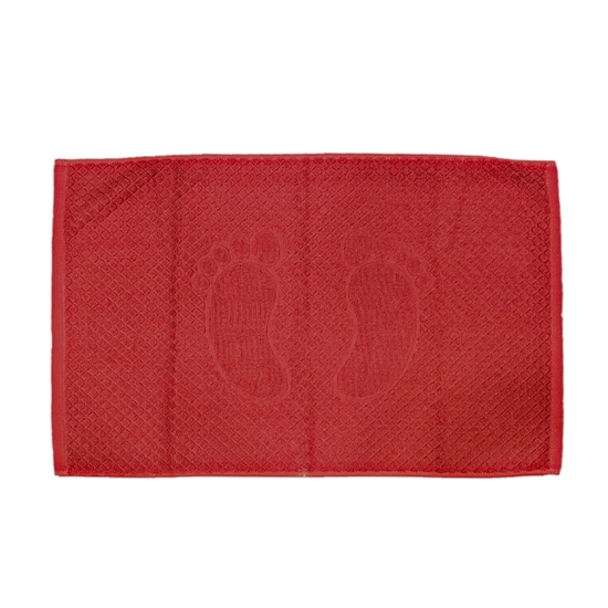Picture of Dark Red - Bath Mat Towel - 50 x 80 Cm