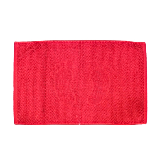 Picture of Red - Bath Mat Towel - 50 x 80 Cm
