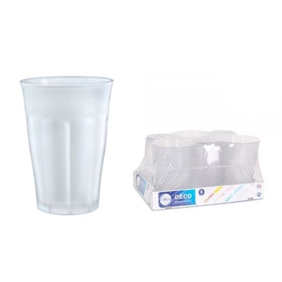 Picture of Duralex - Frosted Water Cup, 36cl - Set of 6 pcs
