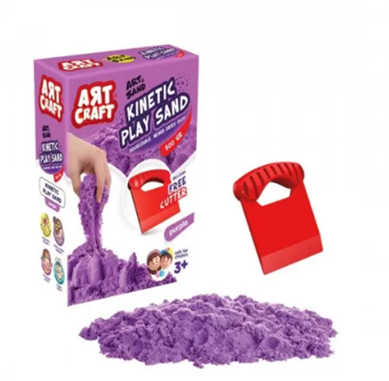 Picture of Art Craft - Kinetic Play Sand Purple, 500GR - 17.5 x 13 x 5 Cm
