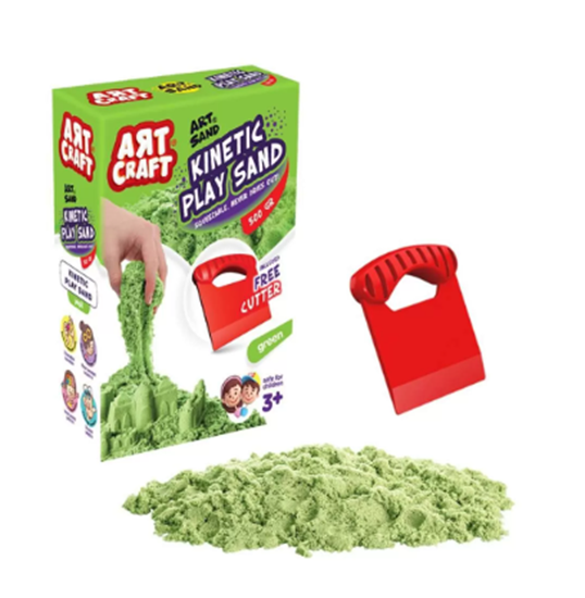 Picture of Art Craft - Kinetic Play Sand Green, 500GR - 17.5 x 13 x 5 Cm
