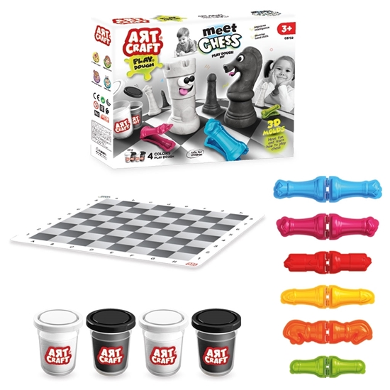 Picture of Art Craft - Play Dough Set - Meet Chess, 400GR - 25 x 31.7 x 6.7 Cm