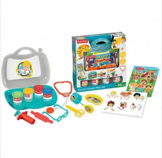 Picture of Fisher Price - Doctor Dough Play Set - 29.4 x 27.8 x 8 Cm