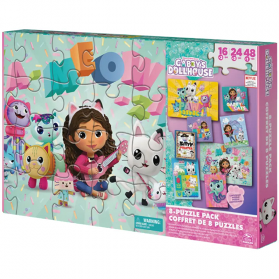 Picture of Gabby's Dollhouse, 8 Puzzles Pack