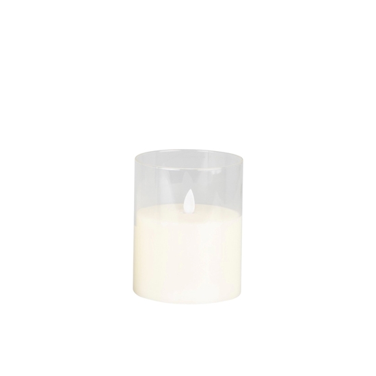Picture of LED Candle with Glass Holder - 8.5 x 11.5 Cm