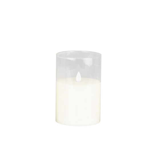 Picture of LED Candle with Glass Holder - 8.5 x 14 Cm