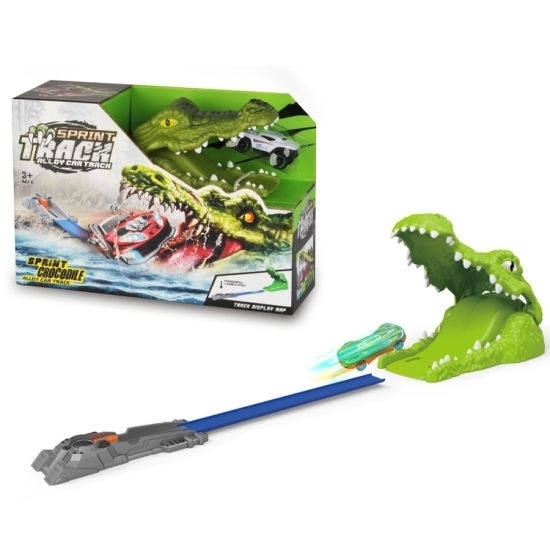 Picture of Dinosaur with Alloy Car Launcher - 29 x 9 x 20 Cm