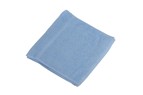 Picture of Face Towel - Light Blue -100% Cotton - 32 x 32 Cm