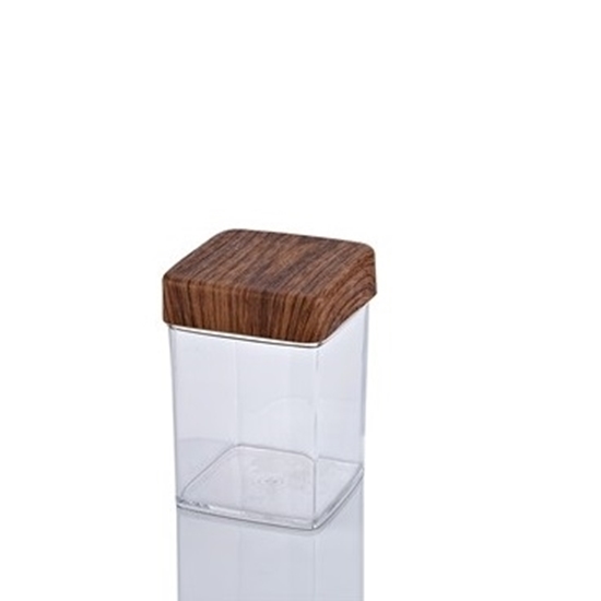 Picture of Evelin - Square Jar - 10 x 10 x 14 Cm