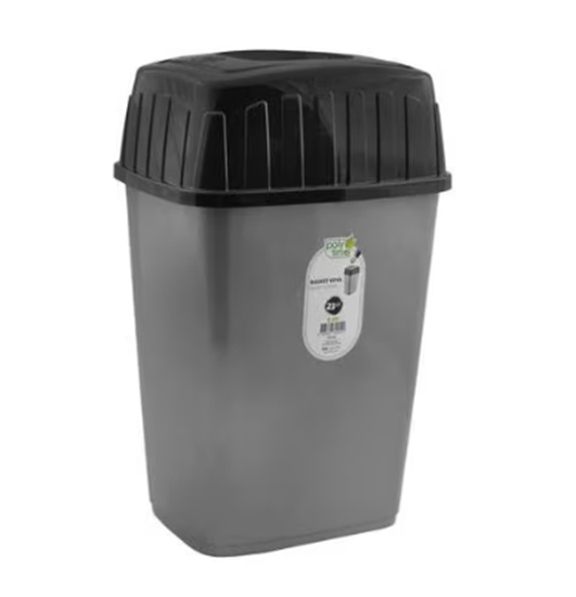 Picture of Poly Time - Basket Dustbin, 23L - 30 x 23 x 48 Cm