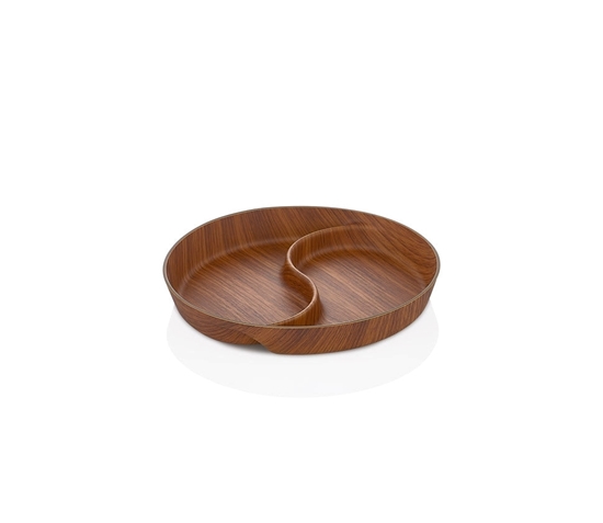 Picture of Evelin - 2 Compartment Snack Dish - 21 x 21 Cm