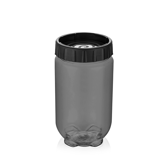 Picture of Qlux - Stack and Lock Storage Jar, 1L - 9x 9 x 17.5 Cm