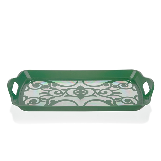 Picture of Qlux - Lace Patterned Tray - 51.5 x 32.5 x 6 Cm