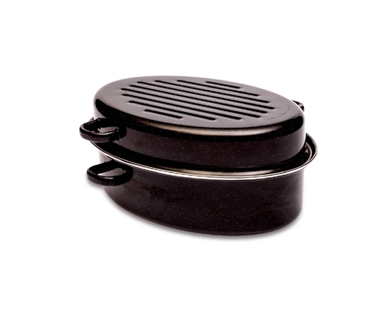 Picture of UNI CHEF - Roasting Pan with Lid, 11.2L - 42 x 29.5 x 20.5 Cm