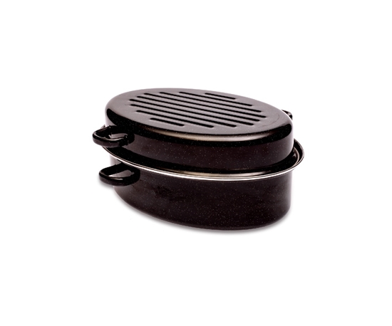 Picture of UNI CHEF - Roasting Pan with Lid, 6.3L - 32 x 22.5 x 14 Cm