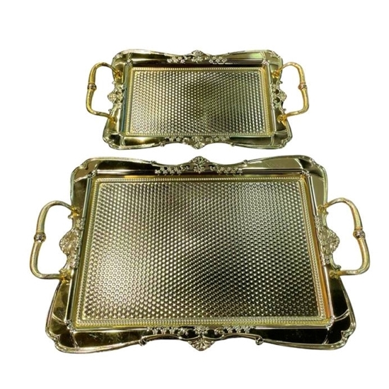 Picture of Metal Serving Tray, 2pcs