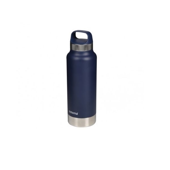 Picture of Sistema - Stainless Steel Bottle, 1L - 8.1 x 8.1 x 21.2 Cm