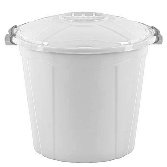 Picture of Plastic Storage Bucket with Lid, 55L