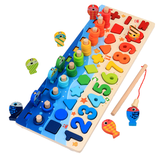 Picture of Educational Wooden Board with Numbers - 42 x 15 Cm