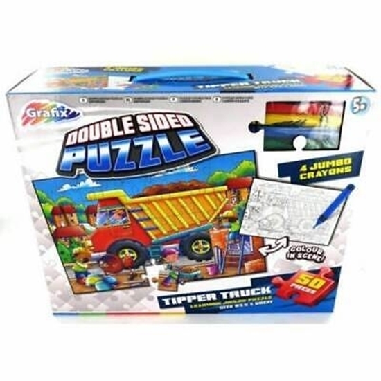 Picture of Tipper Truck Double Sided Puzzle - 83.5 x 56 Cm