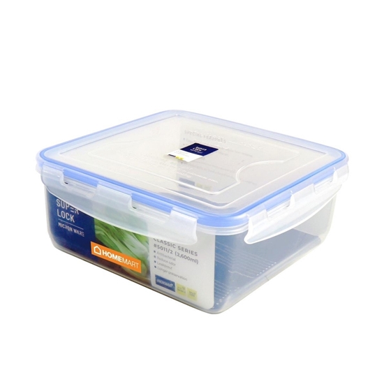 Picture of Super Lock - Food Container, 1.5L - 21.5 x 21.5 x 9 Cm