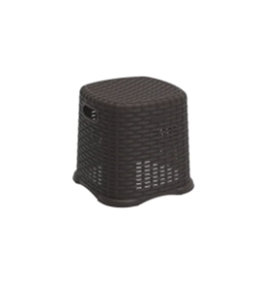 Picture of Cosmoplast - Cedarattan Step Stool - 30 x 30 x 28  Cm