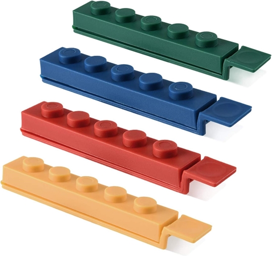 Picture of Sealing Clips For Snack Bags, 4pcs - 11.7 x 1.5 x 1.5 Cm