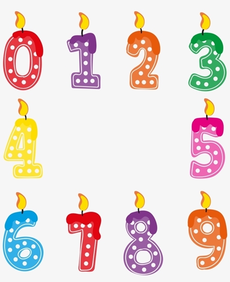 Picture of Birthday Candle Number, 1pcs - From 0 to 9