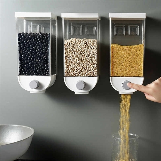 Picture of Wall-Mounted Food Storage, 1L - 12.5 x  9.5 x 19.5 Cm