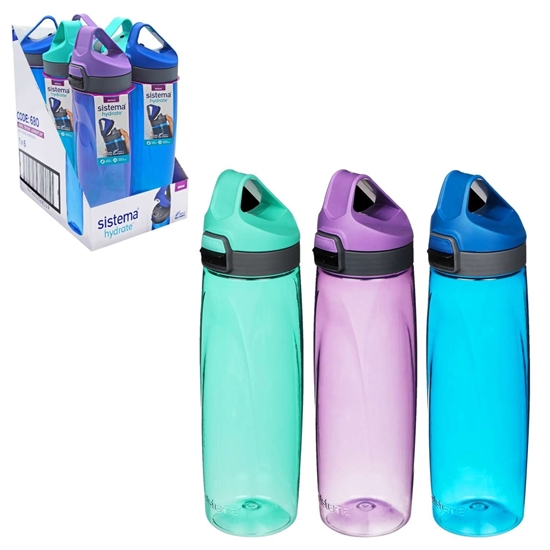 Picture of Sistema - Water Bottle, 900ml - 6.3 x 28 Cm