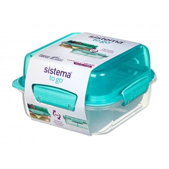 Picture of Sistema - Lunch Box, 1.24L - 16 x 16 x 9 Cm